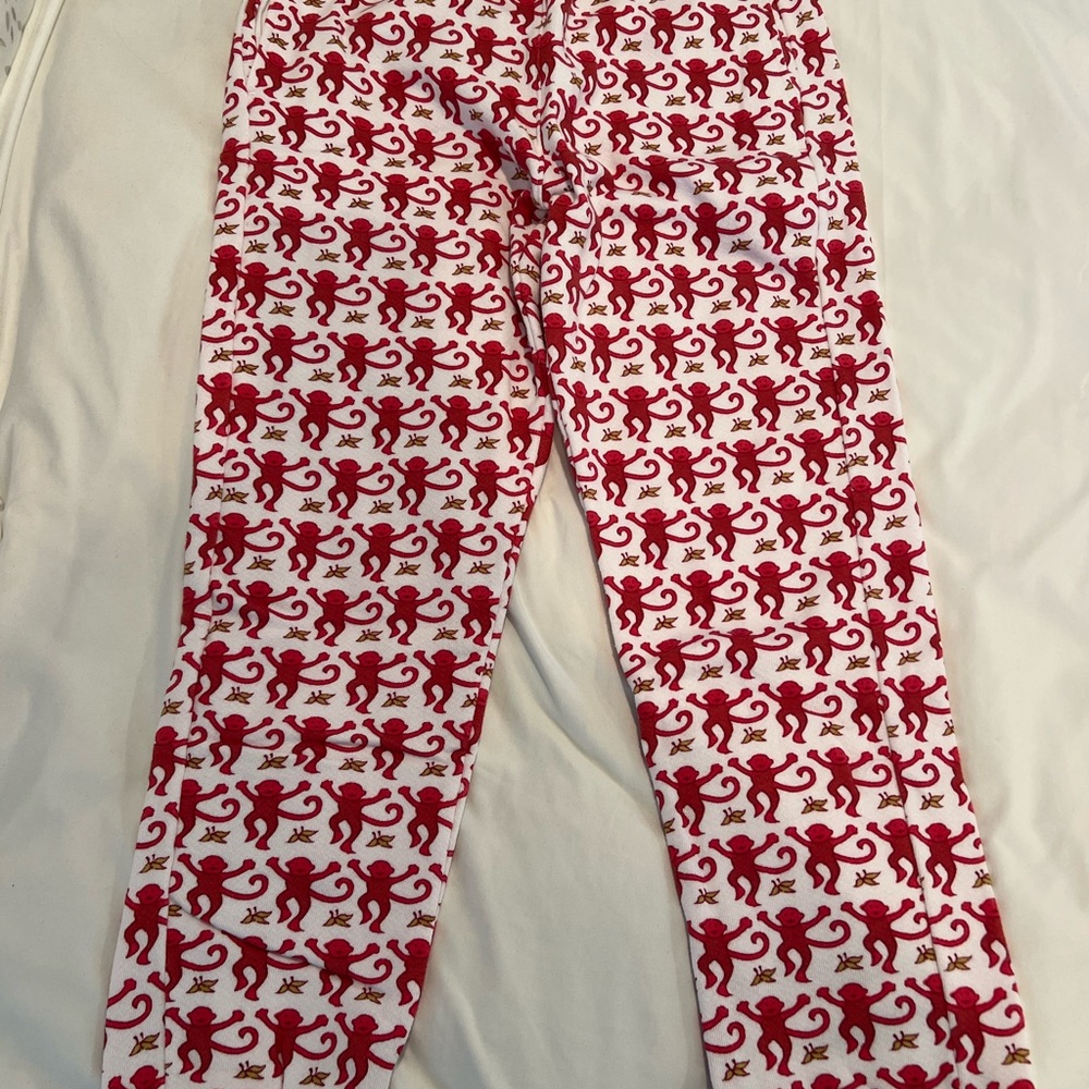 Roller Rabbit Monkey Classic Sweatpants Pink NWT … - image 1
